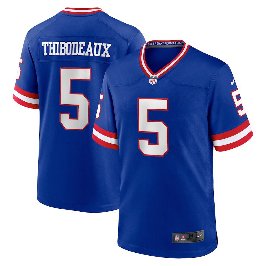 Men New York Giants #5 Kayvon Thibodeaux Nike Royal Classic Player Game NFL Jersey
